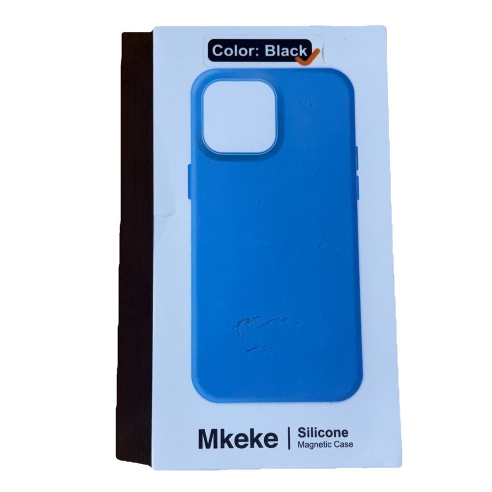 Mkeke iPhone 14 Pro Max Silicone Magnetic Case Blue New Sealed